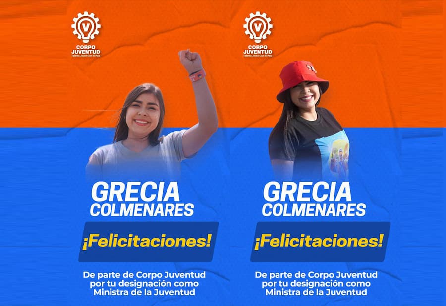 Grecia Colmenares es la nueva cara del Ministerio de Juventud